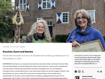 Haus Te Gesselen, die Ausstellung „Knekelpoesie“ von Eudard Roijen